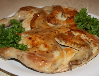 Фото меню ресторана Сказка Востока - второе блюдо ЦЫПЛЯТА ТАБАКА 