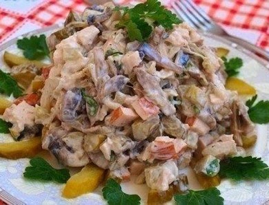 Фото меню ресторана Сказка Востока - САЛАТ «МЯСНОЙ»