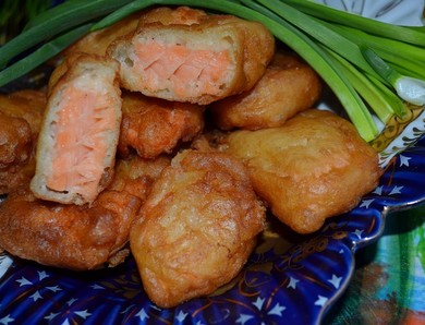 Фото меню ресторана Сказка Востока - горячие закуски СЕМГА В КЛЯРЕ