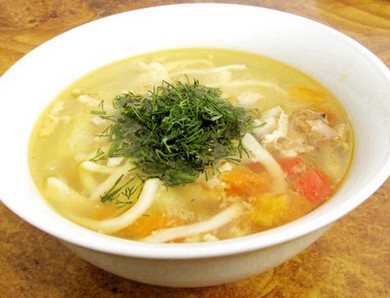 Фото меню ресторана Сказка Востока - первое блюдо СУП-ЛАПША КУРИНЫЙ